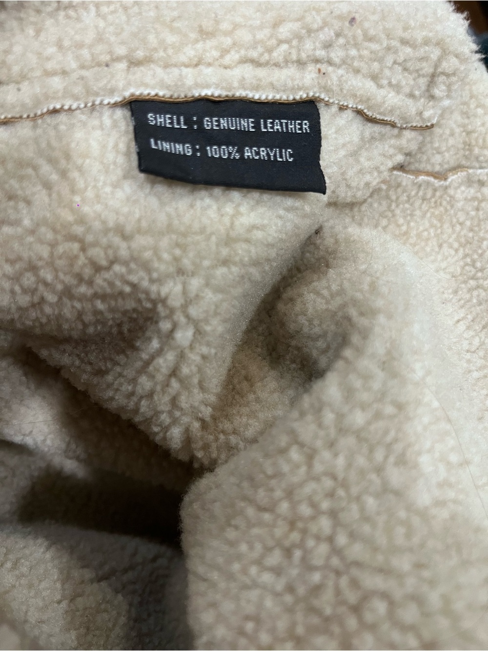 Genuine tan leather jacket - Picture 4 of 4